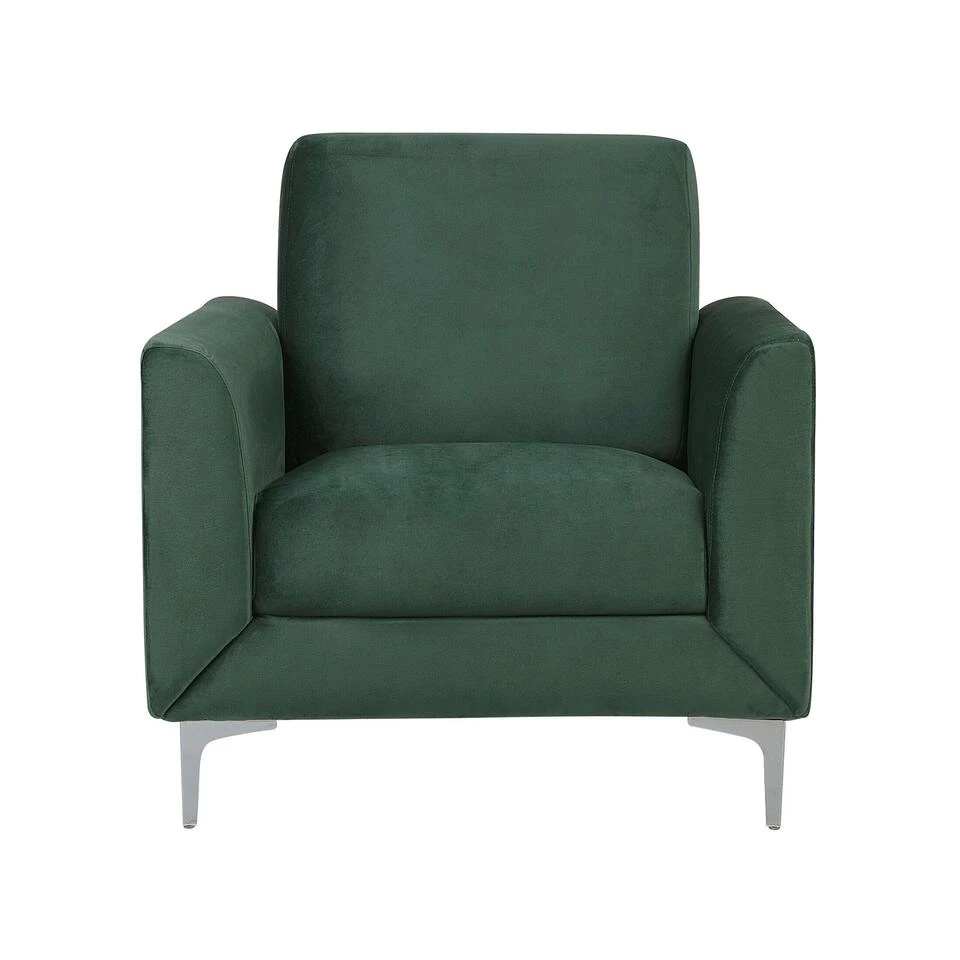 Beliani Fauteuil FENES - Groen Fluweel - Afbeelding 4