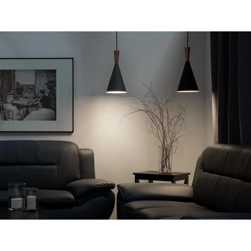 Beliani Hanglamp TAGUS - Grijs Aluminium - Afbeelding 2