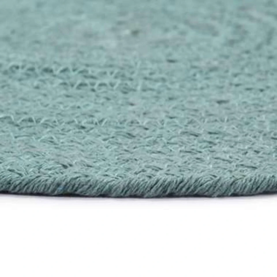 VidaXL Placemats 6 St Rond 38 Cm Katoen Effen Groen - Afbeelding 4