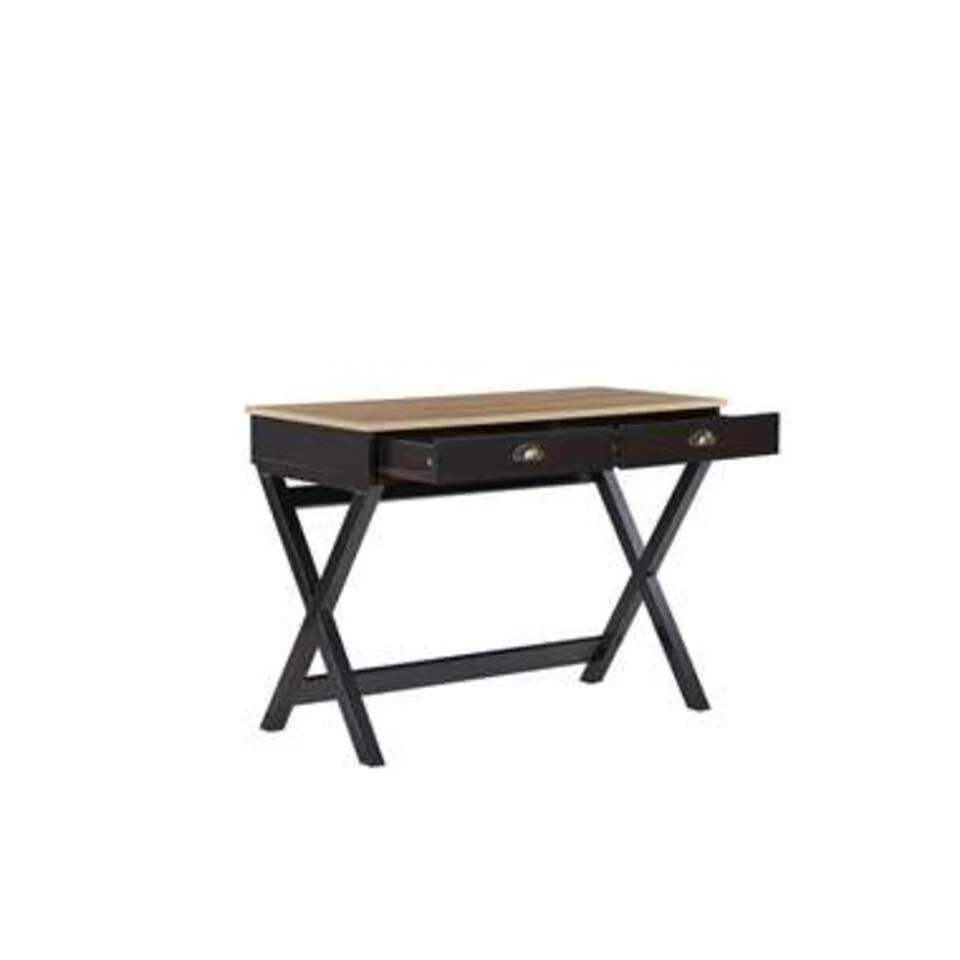 Beliani Bureau EKART - Zwart Vezelplaat - Afbeelding 2