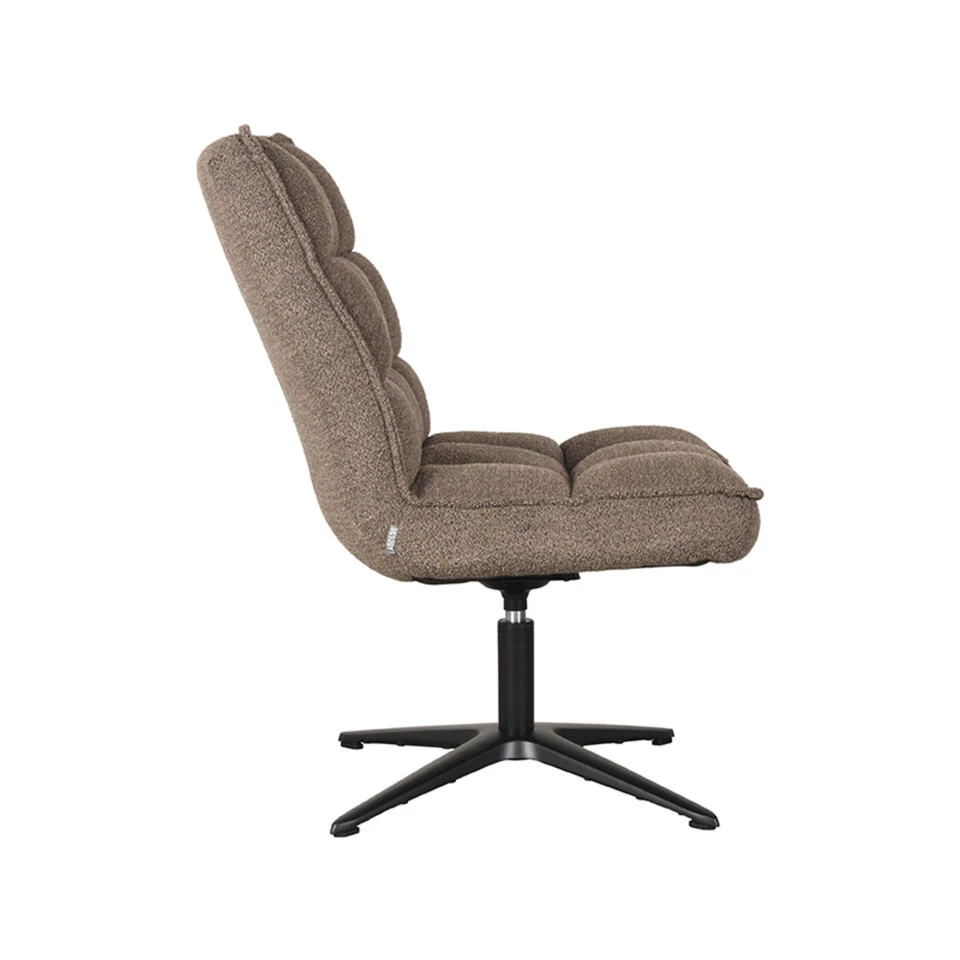 LABEL51 Fauteuil Vince - Bruin - Boucle - Afbeelding 3