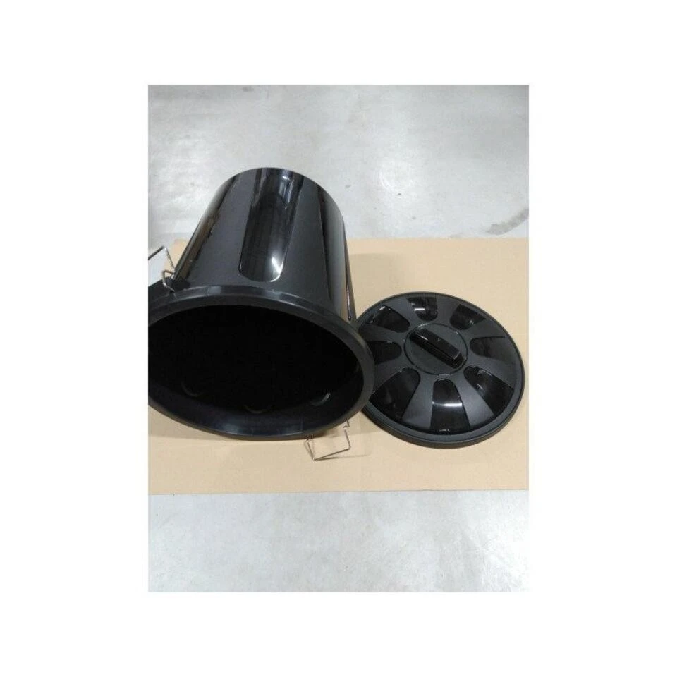 Forte Plastics Afvalbak - Zwart - Afvalemmer Met Deksel - 51 L - Afbeelding 2