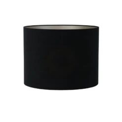 Cilinder Lampenkap Velours - Zwart - Ø40x30cm