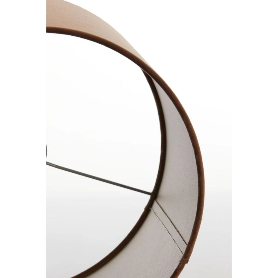 Cilinder Lampenkap Velours - Bruin - Ø40x30cm - Afbeelding 4