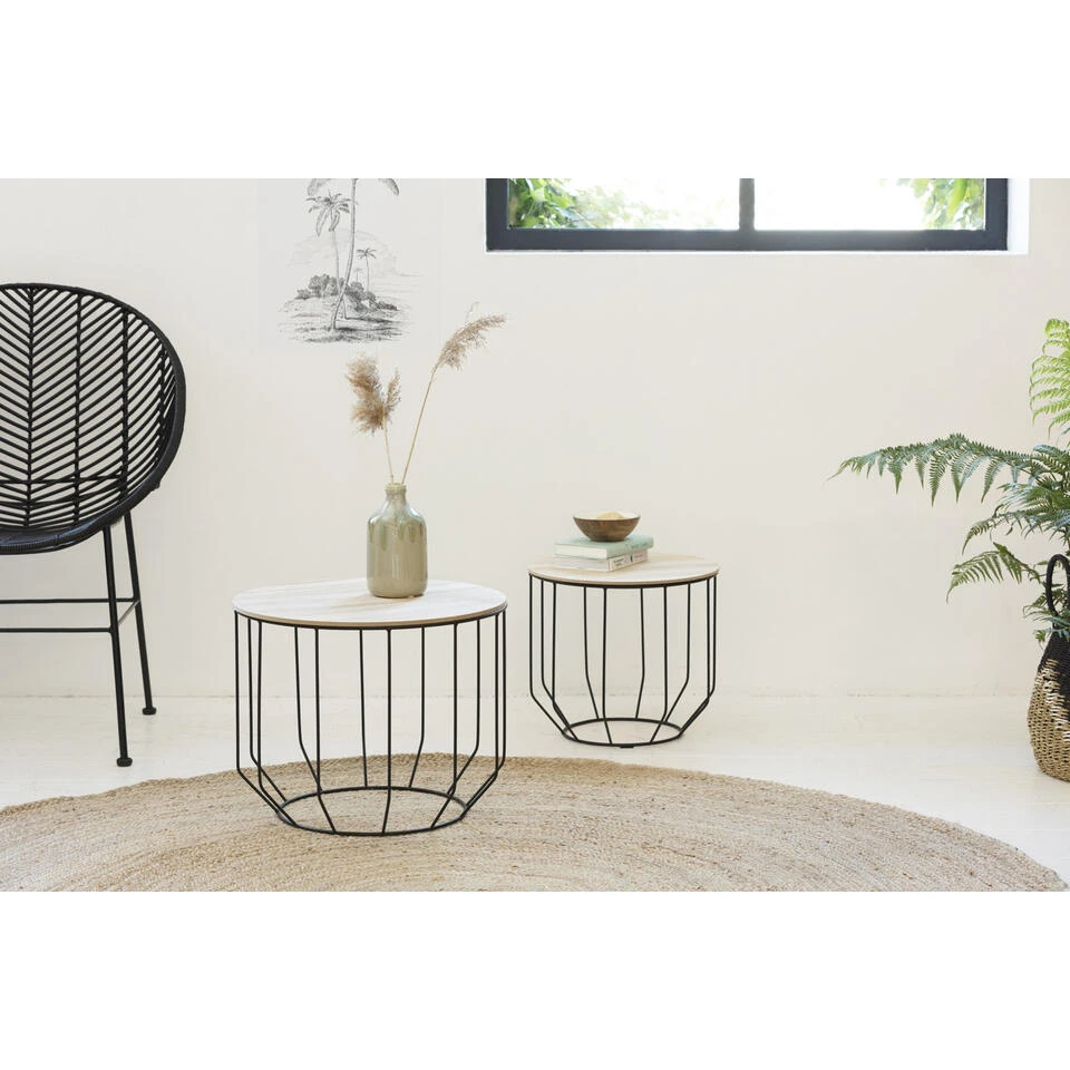 Lifa Living Ulrik Bijzettafel Set Van 2 - Afbeelding 2