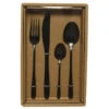 Decoris Bestekset - 16-delig - Zwart - RVS - 4 Personen