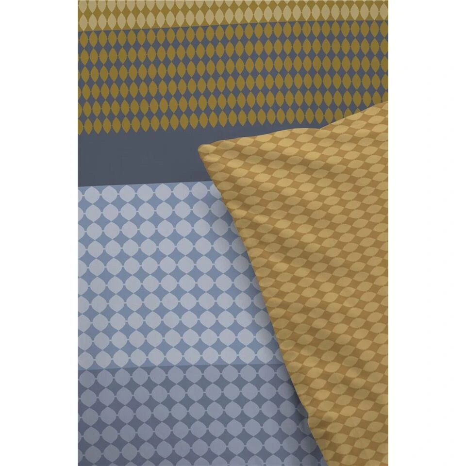 Byrklund - Dekbedovertrek Golden Stripes - 140x220 Cm - Okergeel - Afbeelding 2