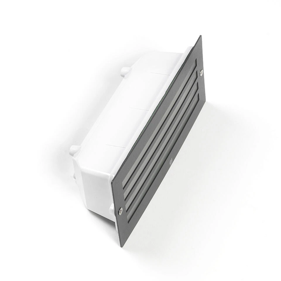 QAZQA Moderne Inbouwlamp Donker Grijs IP44 - Hurricane - Afbeelding 2