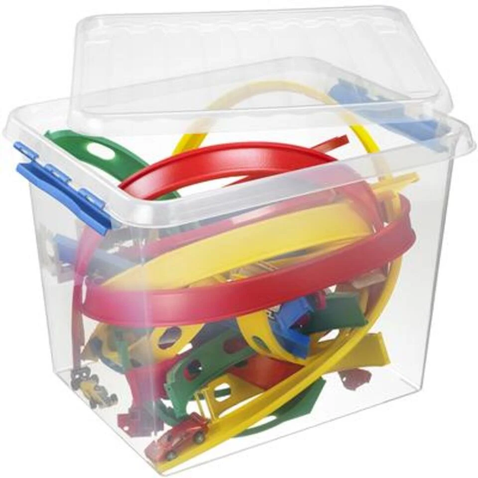 Q-line Opbergbox 52L Transparant Blauw - Afbeelding 3