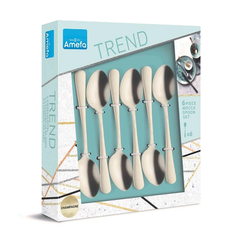 Amefa Austin Vintage 6 Koffielepels - Afbeelding 3