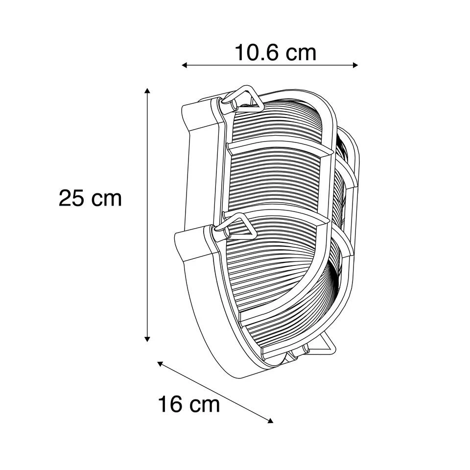 QAZQA Wand- En Plafondlamp Goud/messing Ovaal IP44 - Noutica - Afbeelding 3