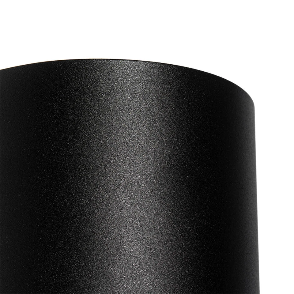 QAZQA Design Ronde Wandlamp Zwart - Sabbir - Afbeelding 4