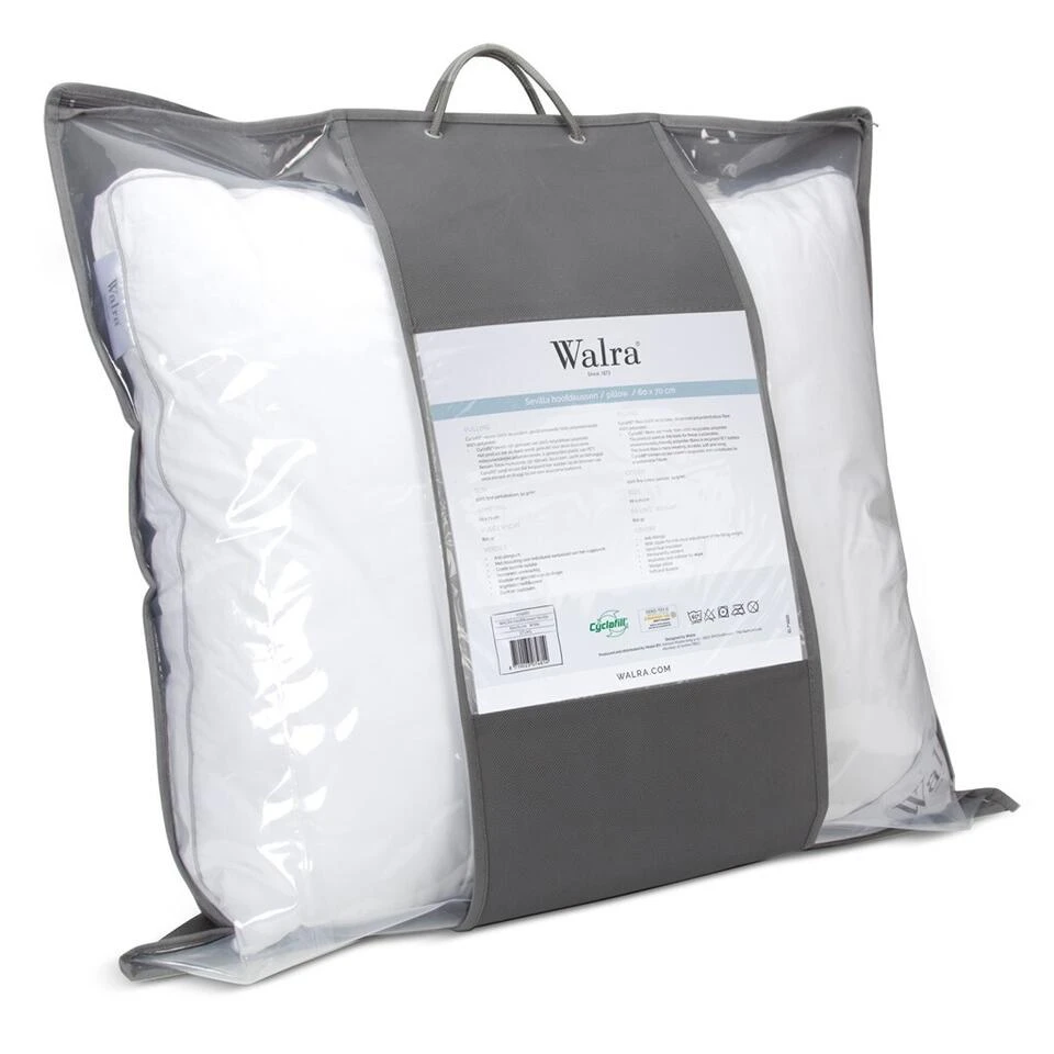Walra - Hoofdkussen Sevilla - 60x70 Cm - Wit - Afbeelding 3