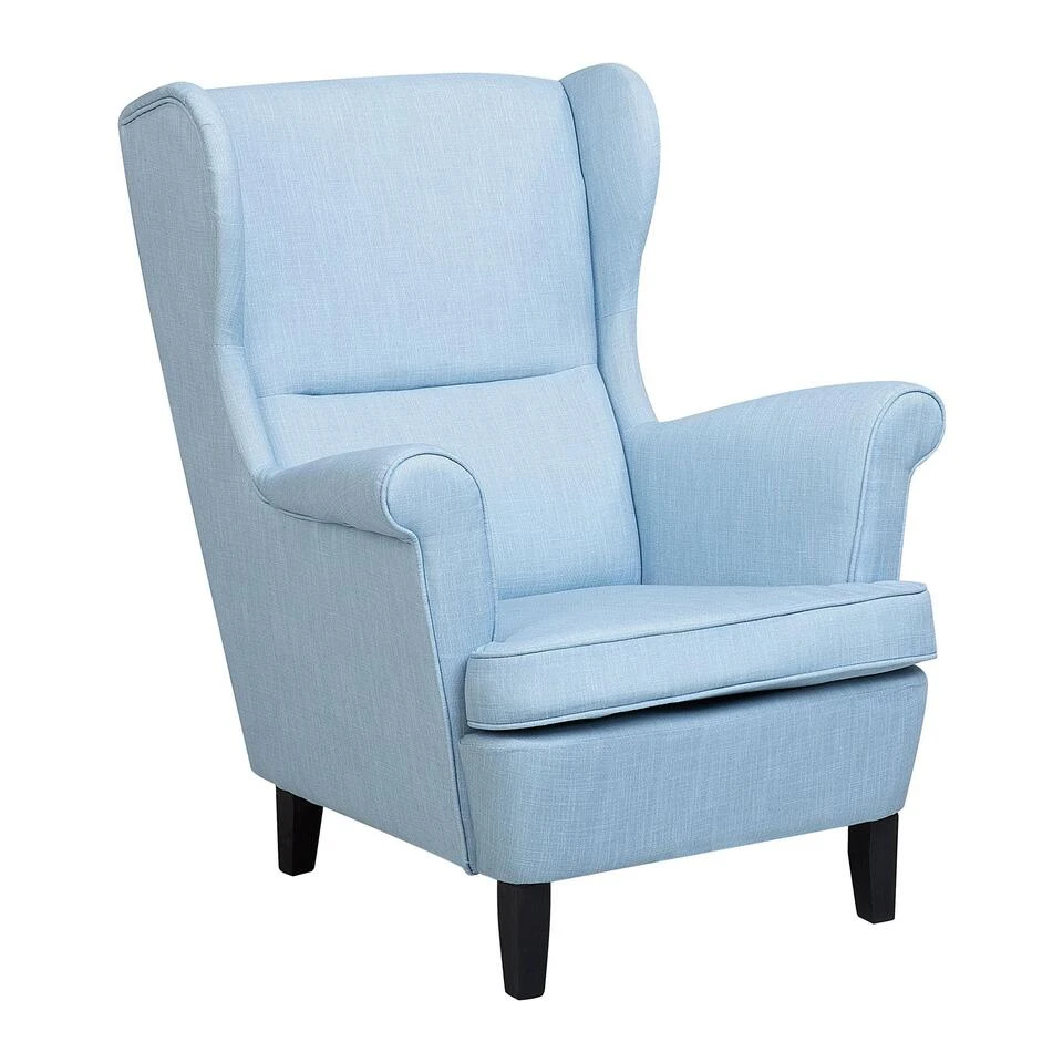 Beliani Oorfauteuil ABSON - Blauw Polyester