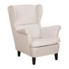 Beliani Oorfauteuil ABSON - Beige Polyester