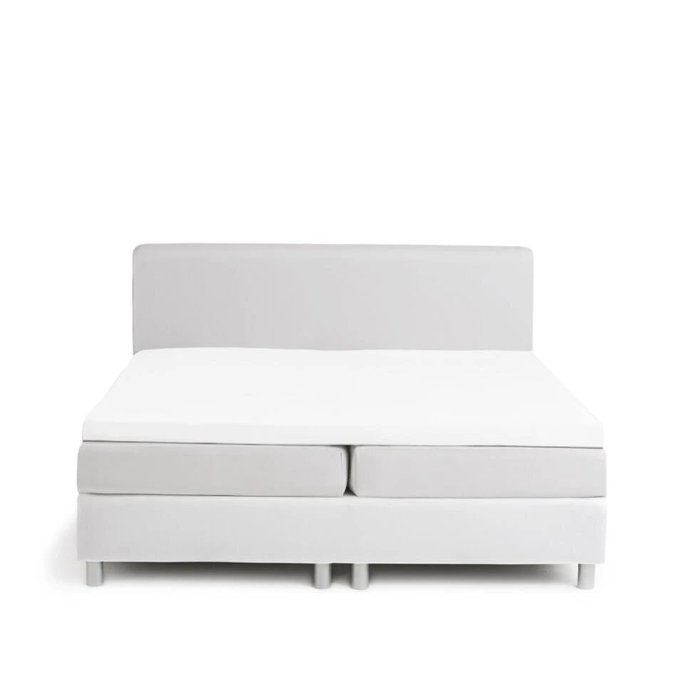 Damai Topper Hoeslaken (tot 12cm) - Double Jersey - 90x200/210cm - Wit - Afbeelding 2