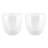 Merkloos Bellatio Design Theeglazen - 2 Stuks - Glas - Dubbelwandig - 200 Ml