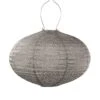 Lumiz Solar Buitenlampion Paisley Oval - Solar Tuinverlichting - 40 Cm - Taupe