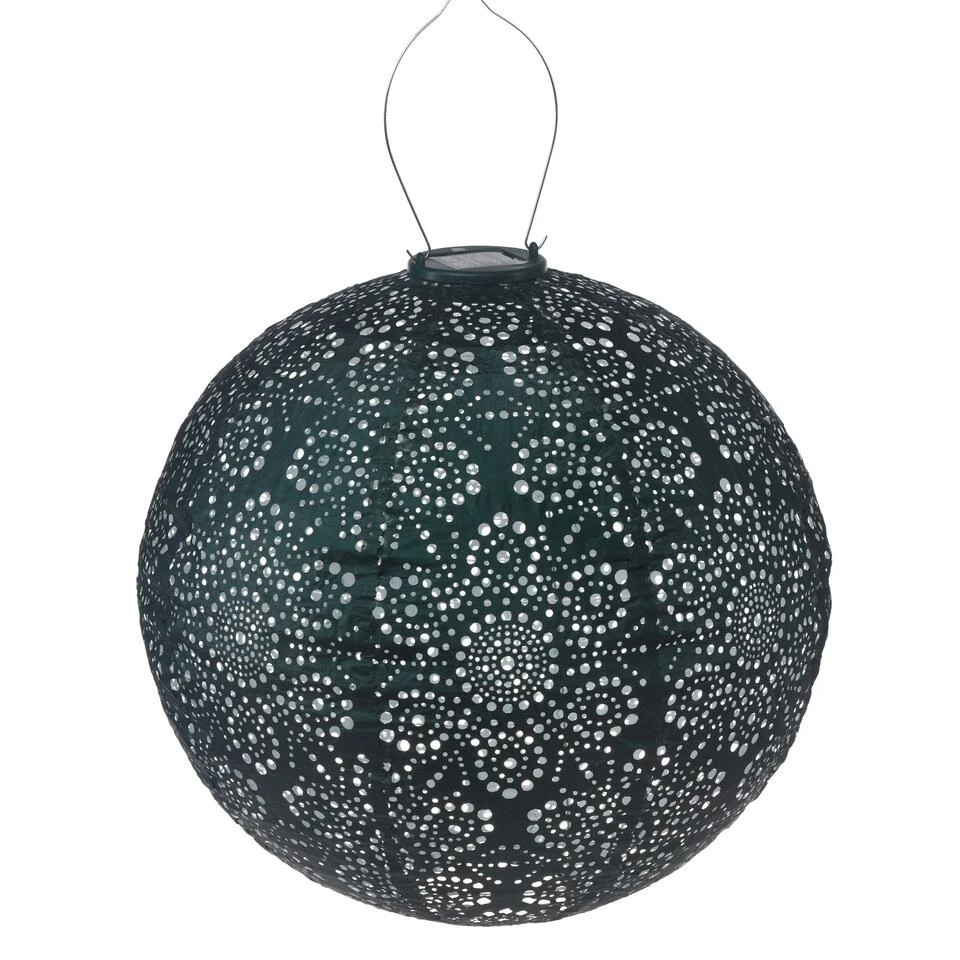 Lumiz Solar Buitenlampion Fiore Rond - Solar Tuinverlichting - 40 Cm - Groen - Afbeelding 2