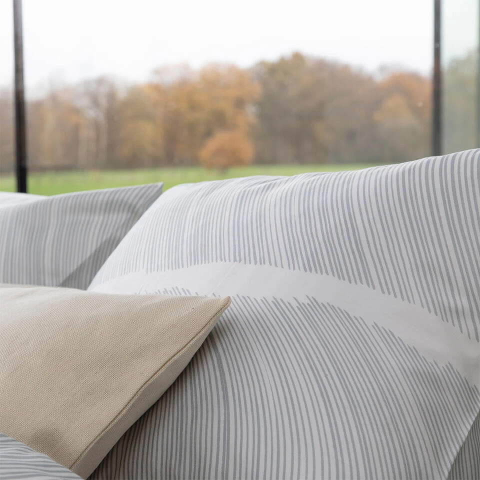 Damai Dekbedovertrek Ocean - Satijn - 200x200/220 Cm - White - Afbeelding 4