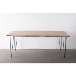 Giga Meubel - Eettafel Bruin - Hout - Metaal - 240x100x76cm - Hairpin