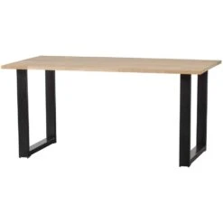 WOOOD Tablo Tafel Met U-poot - Eiken - 75x180x90