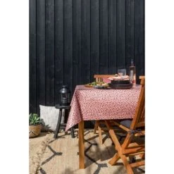 Mistral Home Tafelzeil-140x240 Cm-Tafellaken PEVA-Afwasbaar-Bolletjes Terracotta