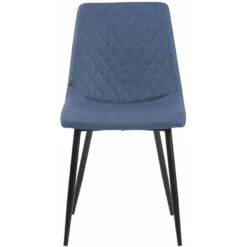 CLP Set Van 4 Eetkamerstoelen Telde Stof - Blauw