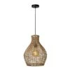 Lucide ALBAN Hanglamp - Licht Hout
