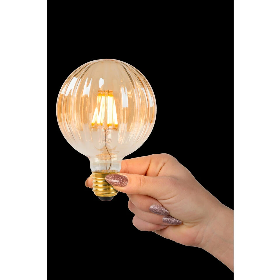 Lucide STRIPED Filament Lamp - Amber - Afbeelding 2