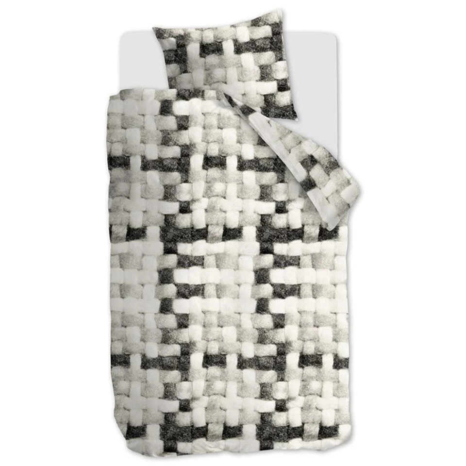 Ariadne At Home Dekbedovertrek Comfort Zwart - Wit-Lits-jumeaux (240 X 200/22... - Afbeelding 2
