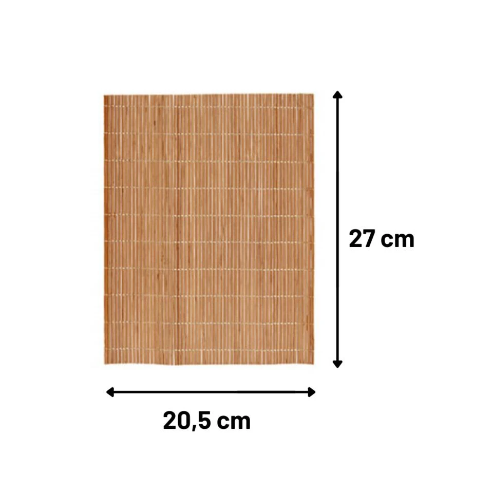 Orange85 Sushi Servies Set 8 Delig Keramiek Bamboe Zwart 2 Personen - Afbeelding 4