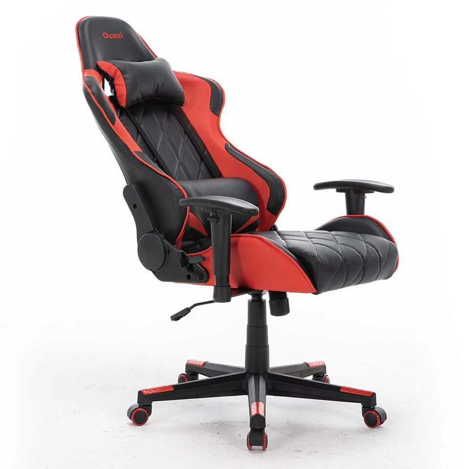 Gamestoel Nevada - Zwart / Rood - Gaming Stoel - Bureaustoel - Afbeelding 4