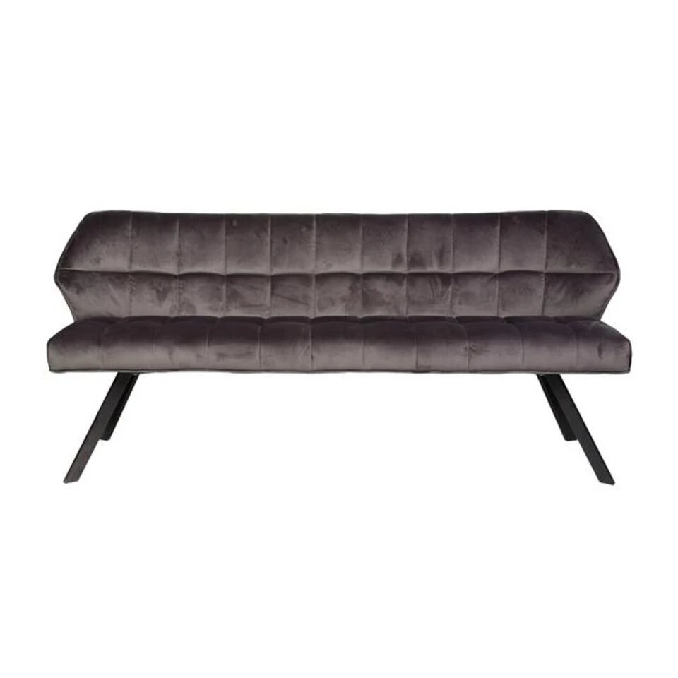 Hoyz - Eetkamerbank Raster - 180cm Breed - 2 Personen - Grijs