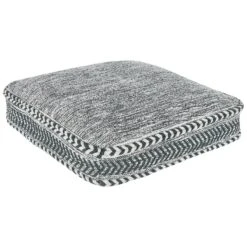 Beliani Poef BIRCH - Groen Katoen