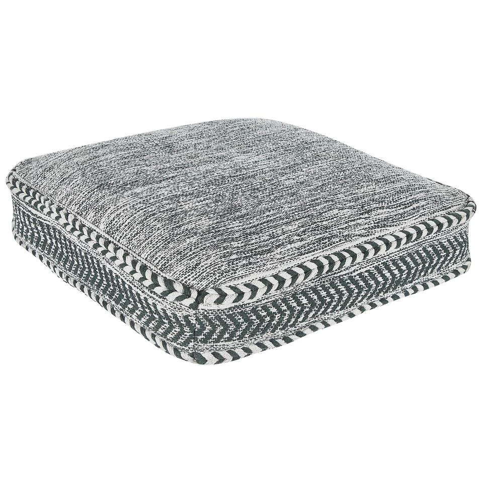 Beliani Poef BIRCH - Groen Katoen