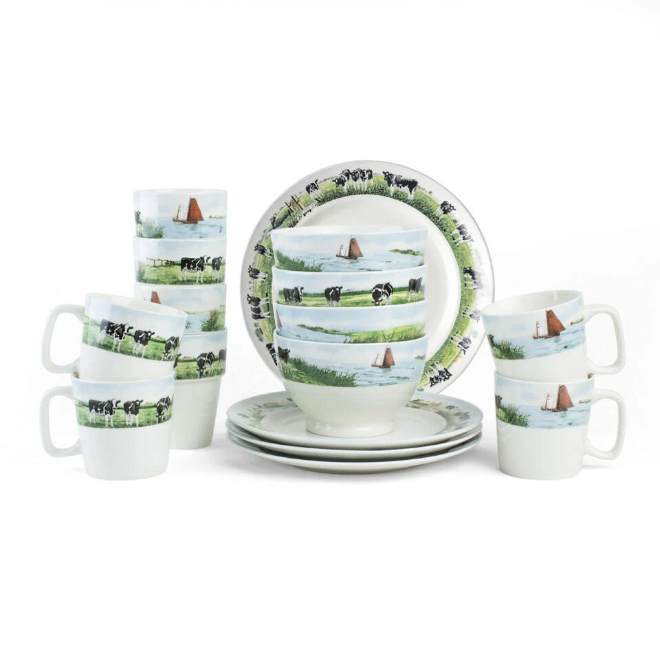 Wiebe Van Der Zee Set 16 Delig Servies 4 Persoons Beste Stuurlui