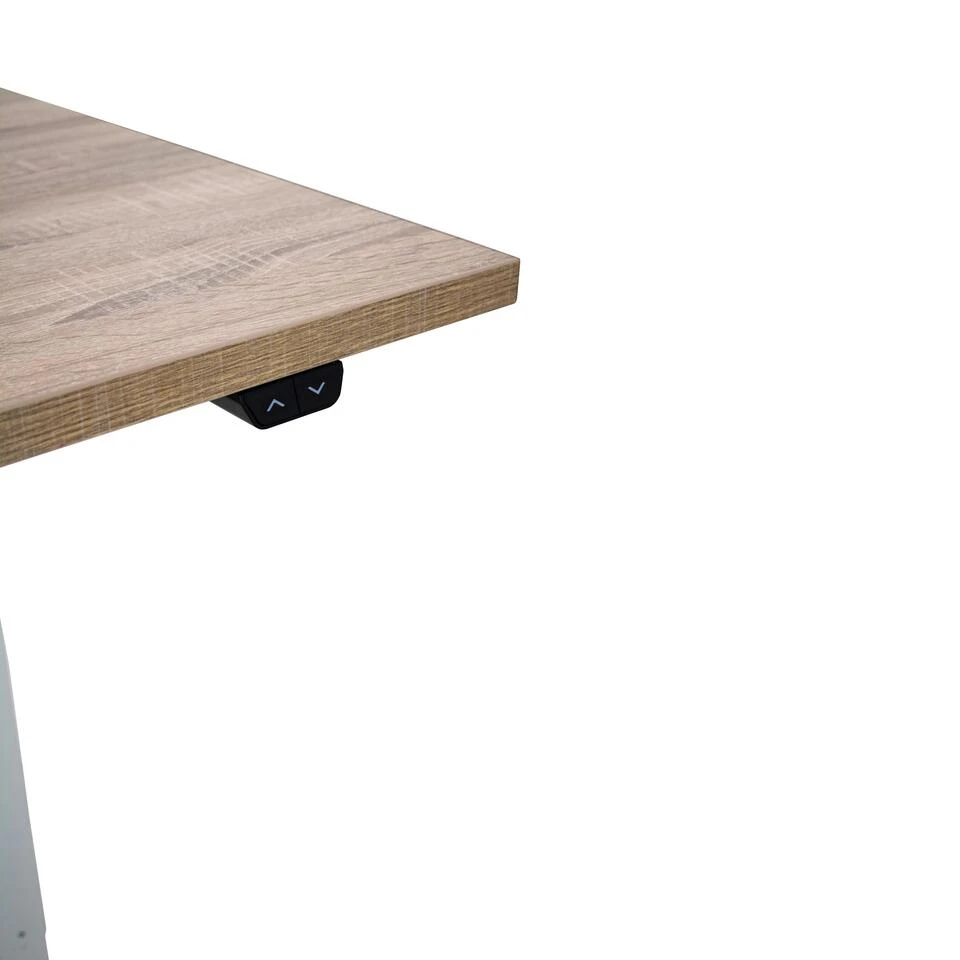 MRC EASY Elektrisch ARBO Zit-sta Bureau - 120x80cm - Wit - Midden Eiken - Afbeelding 3