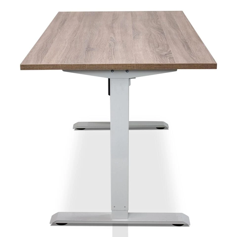 MRC EASY Elektrisch ARBO Zit-sta Bureau - 120x80cm - Wit - Midden Eiken - Afbeelding 4