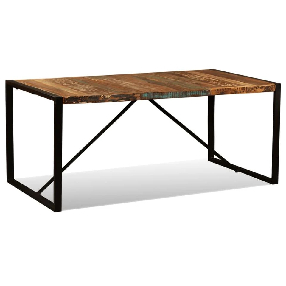 VidaXL Eettafel 180 Cm Massief Gerecycled Hout - Afbeelding 3