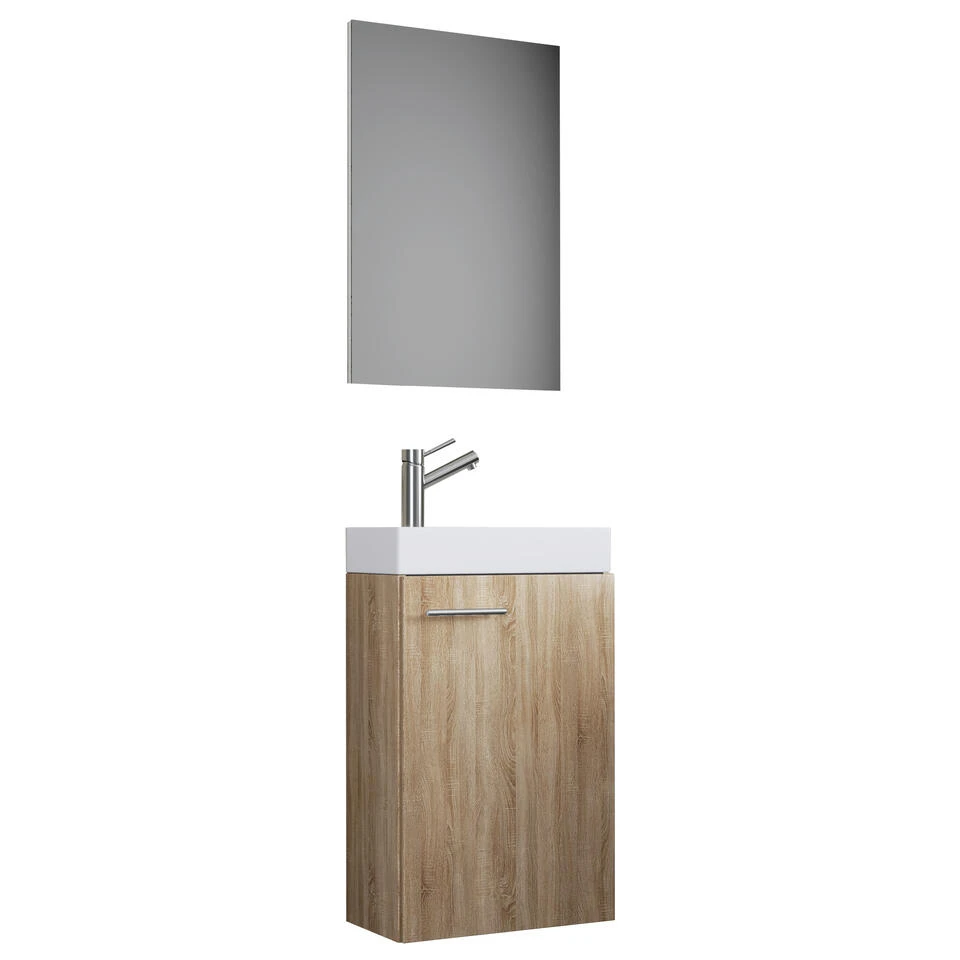 Hioshop Badkamer Victor Mdf - Eiken - Afbeelding 2