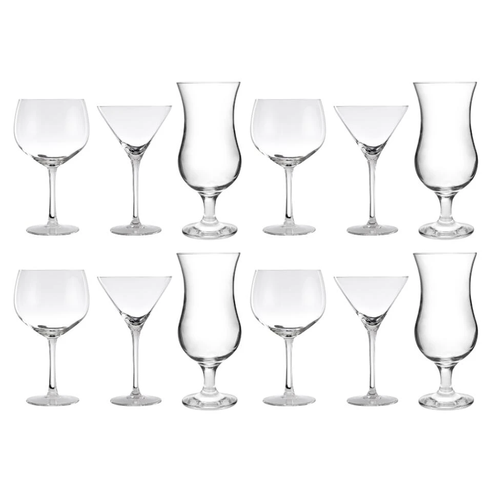 Orange85 Cocktail Glazen Gin Martini Pina Colada Set Van 6