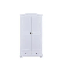 Hioshop Kledingkast Reusal Hout - 2 Deurs - Grijs