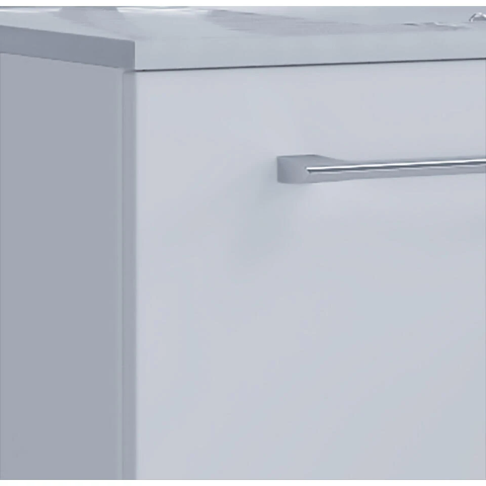 Hioshop Wastafel Schubo Mdf - 80 Cm - Wit - Afbeelding 2