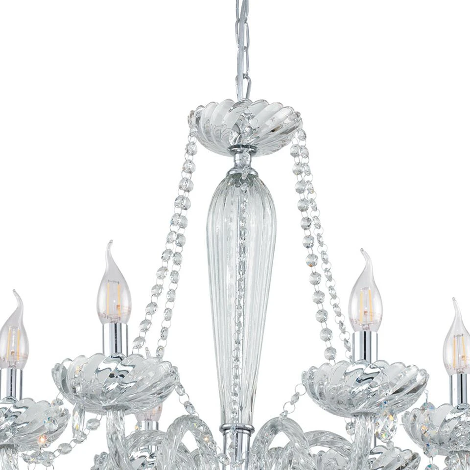 EGLO Basilano 1 Hanglamp - E14 - Ø 72 cm - Chroom - Afbeelding 2