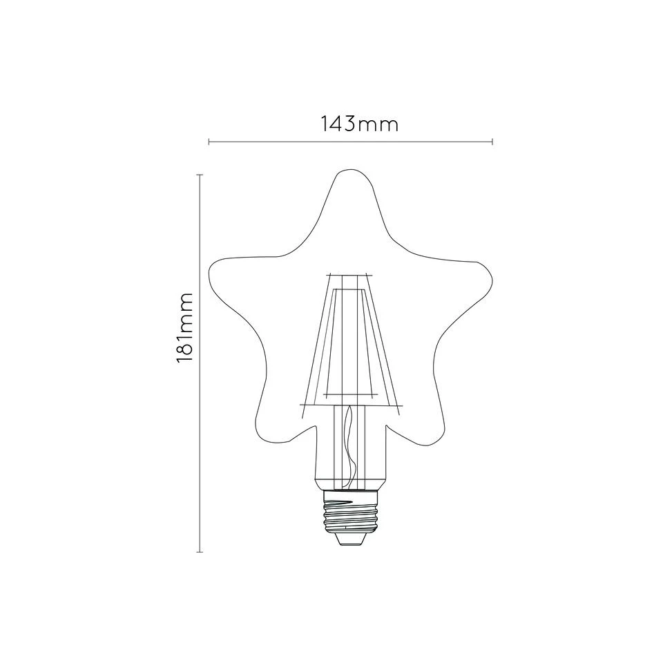 Lucide STAR Filament Lamp - Amber - Afbeelding 4