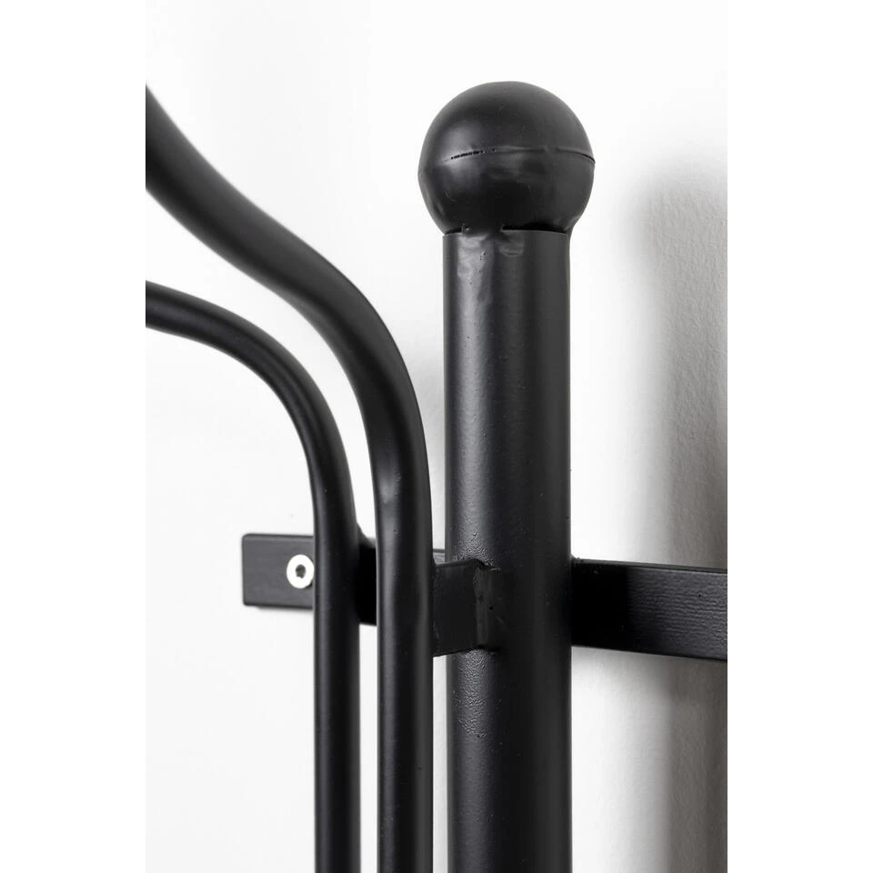 Parya Home - Ran Wandkapstok - Zwart Metaal - Afbeelding 3