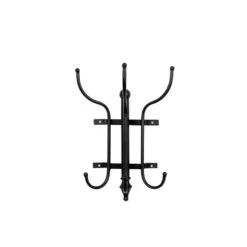 Parya Home - Ran Wandkapstok - Zwart Metaal