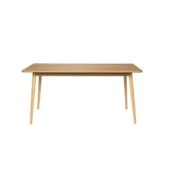 Giga Meubel Eettafel Eikenfineer 160cm - Visgraat - Naturel