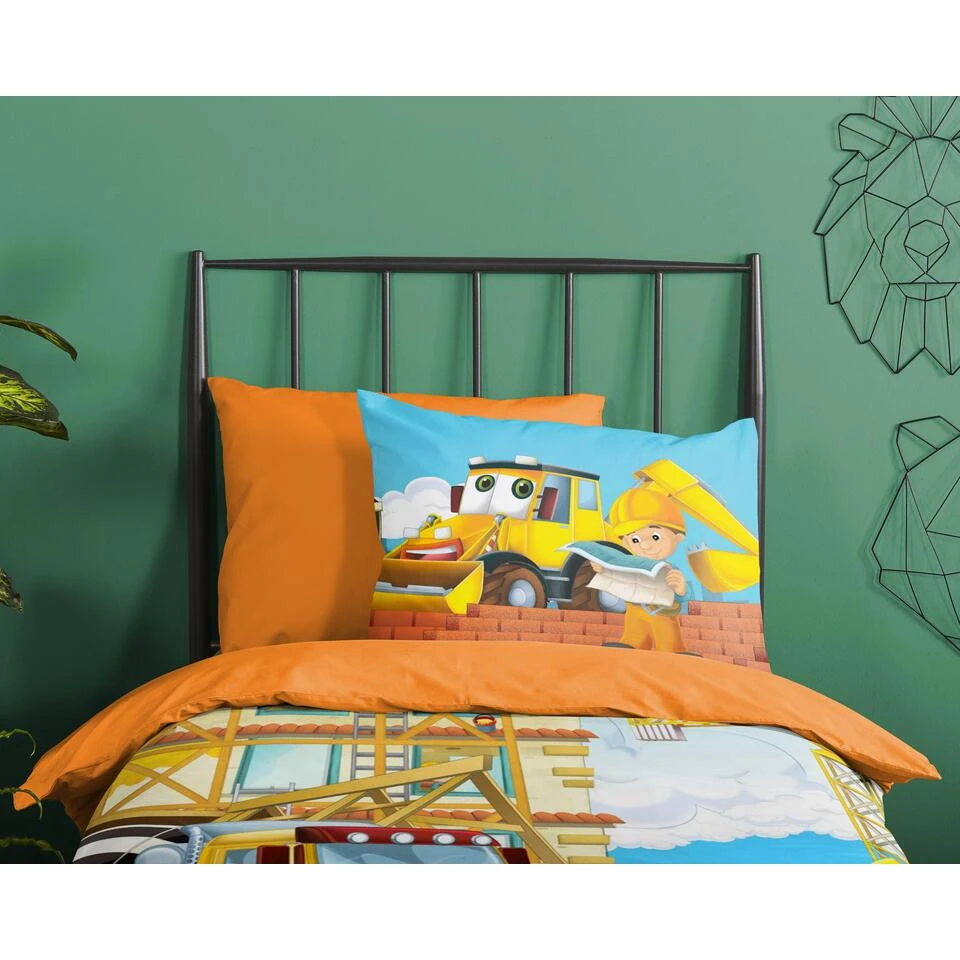 Good Morning Dekbedovertrek "Building" - Multi - (140x220 Cm) - Afbeelding 3